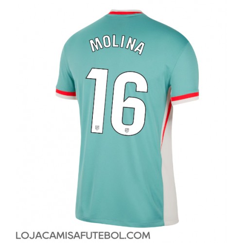 Camisa de Futebol Atletico Madrid Nahuel Molina #16 Equipamento Secundário 2024-25 Manga Curta